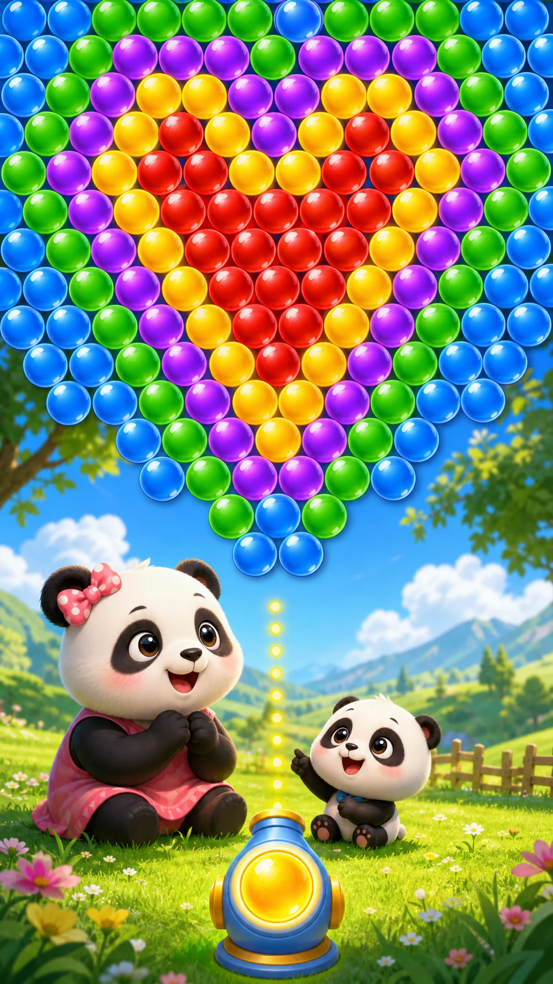 Bubble Shooter Panda: Offline screenshot