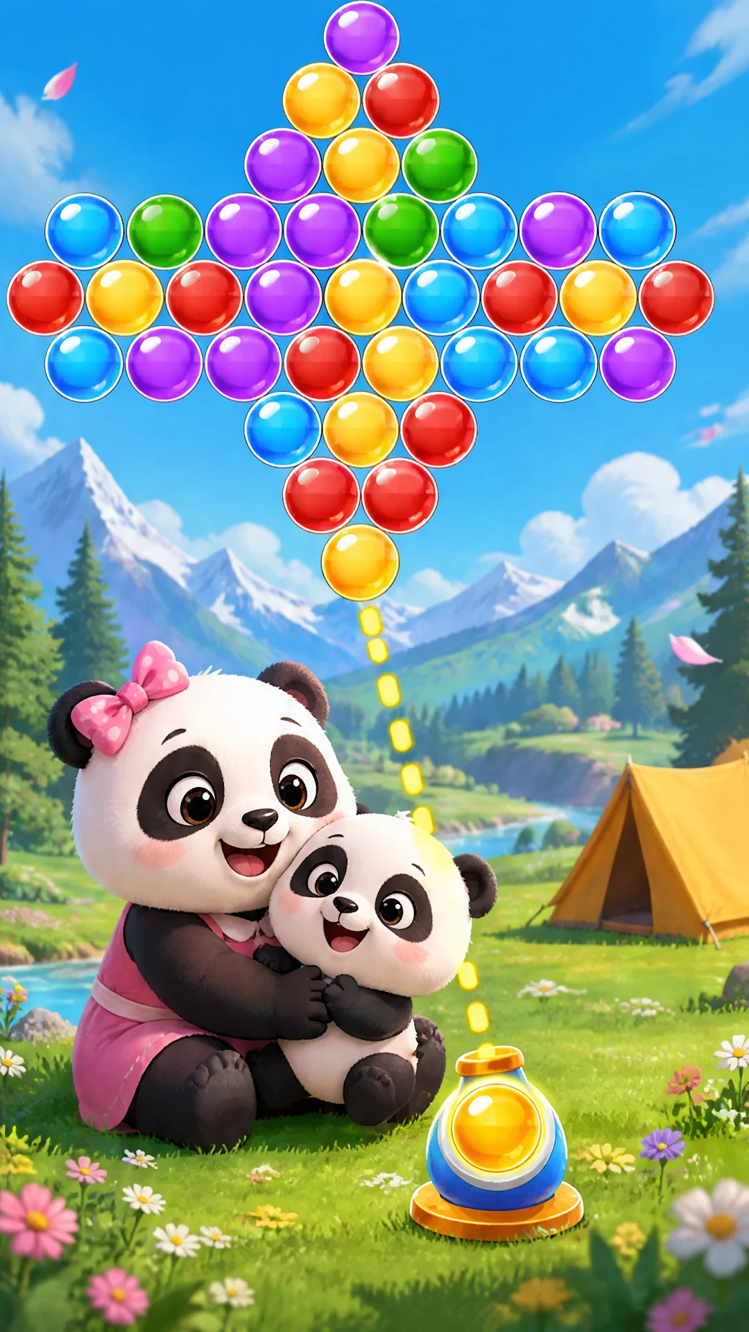 Bubble Shooter Panda: Offline screenshot