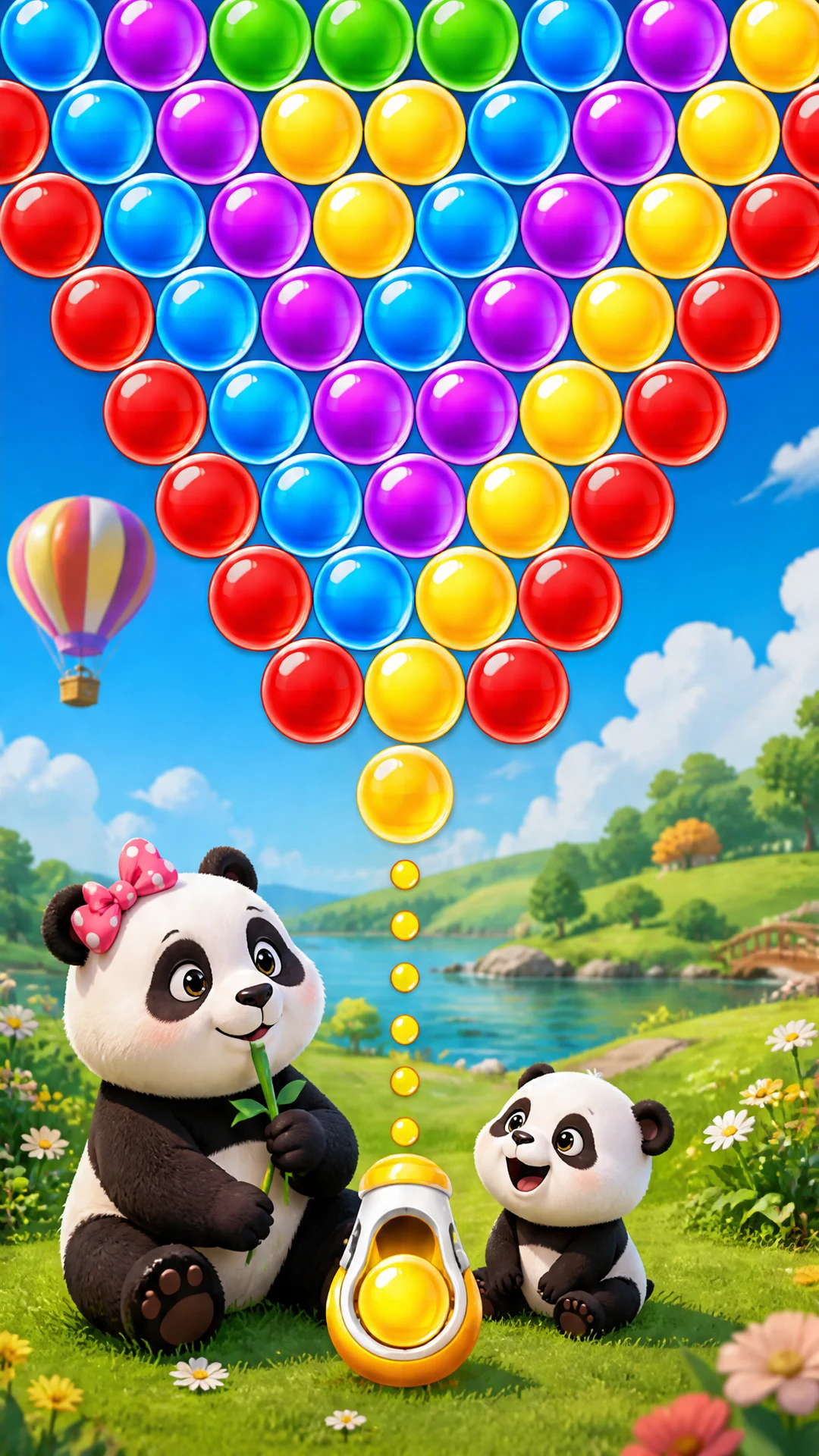 Bubble Shooter Panda: Offline screenshot